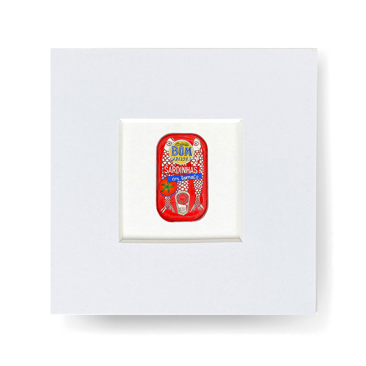 Bom Petisco Red Tinned Fish Tiny Print – natdraws