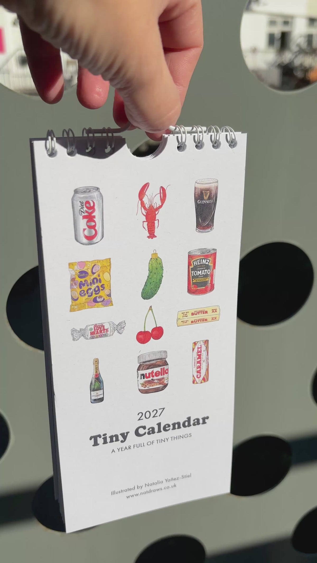 Mini food calendar 2027