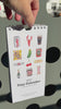Mini food calendar 2027